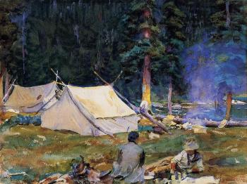約翰 辛格 薩金特 Camping at Lake O'Hara